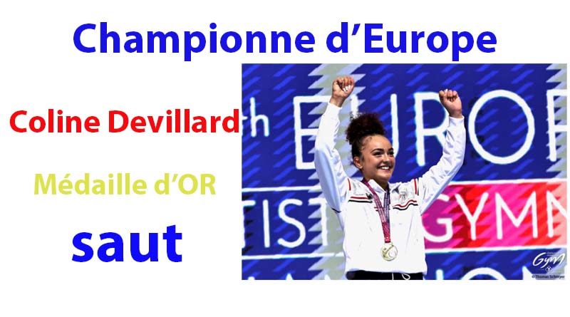 Coline Championne d’Europe